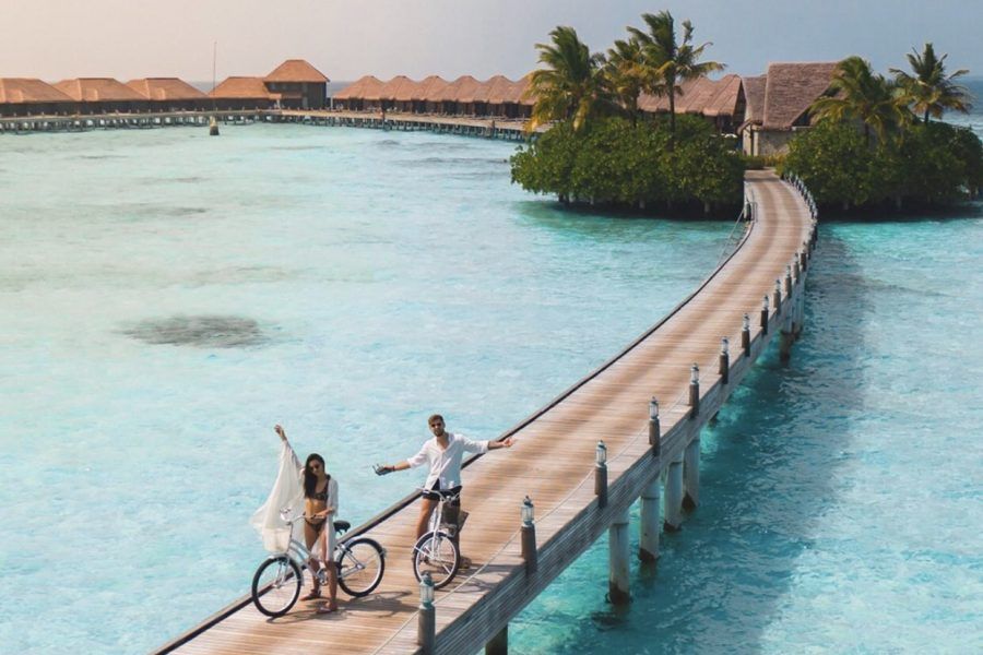 Manihi Surf Trip Maldives over water villa